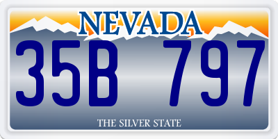 NV license plate 35B797
