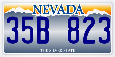 NV license plate 35B823