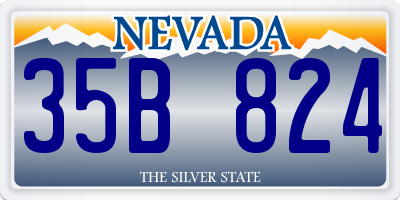 NV license plate 35B824