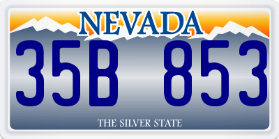 NV license plate 35B853