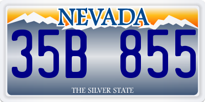 NV license plate 35B855