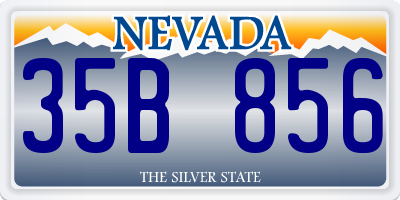 NV license plate 35B856