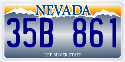 NV license plate 35B861