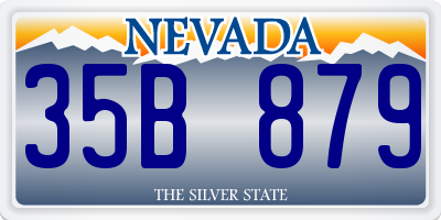 NV license plate 35B879