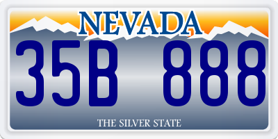 NV license plate 35B888