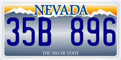 NV license plate 35B896