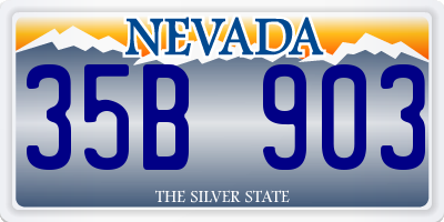 NV license plate 35B903