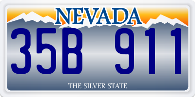 NV license plate 35B911