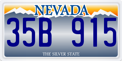 NV license plate 35B915