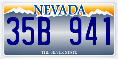 NV license plate 35B941