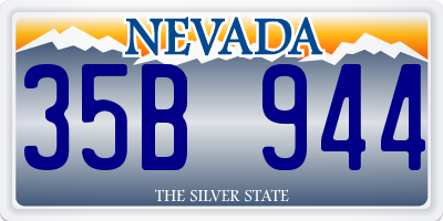 NV license plate 35B944