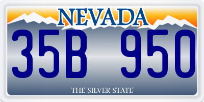 NV license plate 35B950