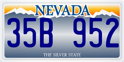 NV license plate 35B952