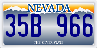 NV license plate 35B966