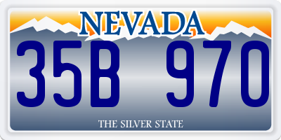 NV license plate 35B970