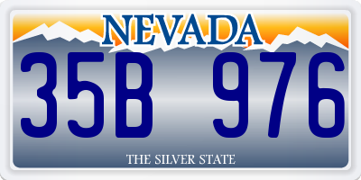 NV license plate 35B976