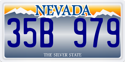 NV license plate 35B979