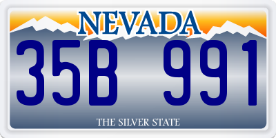 NV license plate 35B991
