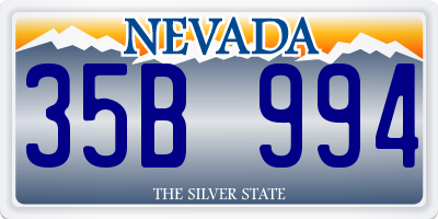NV license plate 35B994