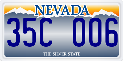NV license plate 35C006