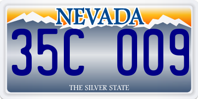 NV license plate 35C009