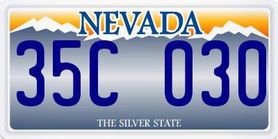 NV license plate 35C030