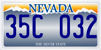 NV license plate 35C032