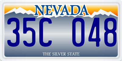 NV license plate 35C048