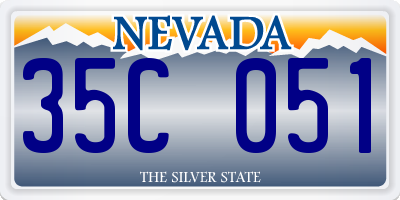 NV license plate 35C051