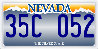 NV license plate 35C052