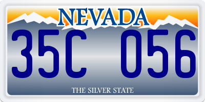 NV license plate 35C056