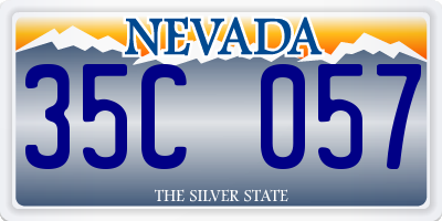 NV license plate 35C057