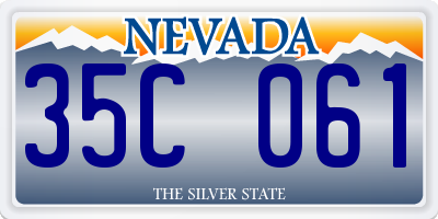 NV license plate 35C061