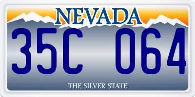 NV license plate 35C064