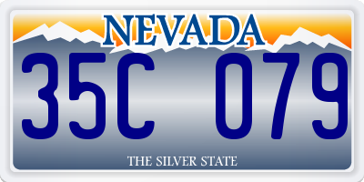 NV license plate 35C079