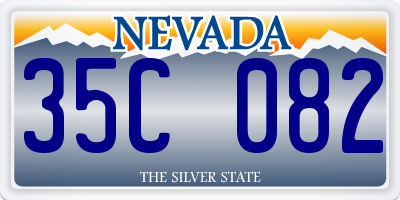 NV license plate 35C082