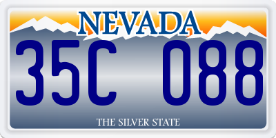 NV license plate 35C088