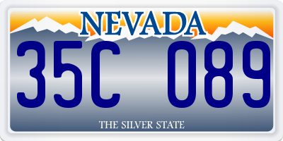 NV license plate 35C089