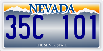 NV license plate 35C101