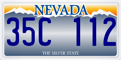 NV license plate 35C112