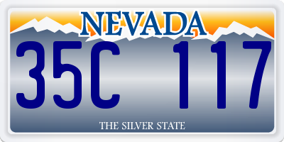 NV license plate 35C117