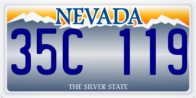 NV license plate 35C119