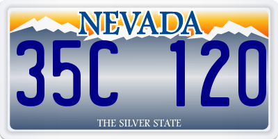 NV license plate 35C120