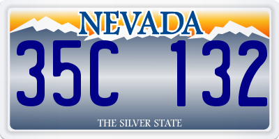 NV license plate 35C132