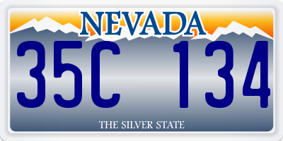 NV license plate 35C134