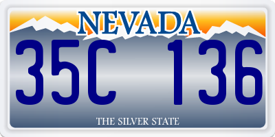 NV license plate 35C136