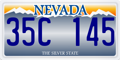 NV license plate 35C145