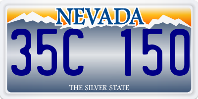 NV license plate 35C150