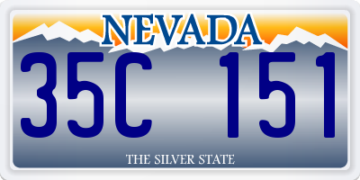 NV license plate 35C151