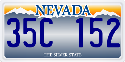 NV license plate 35C152